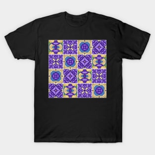Patchwork Quilt Pattern with Ornate Motifs T-Shirt